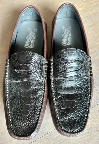 zapato salvatore ferragamo de avestruz